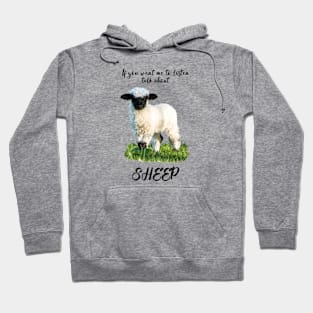 Talk About Sheep, Valais Blacknose Lamb Hoodie